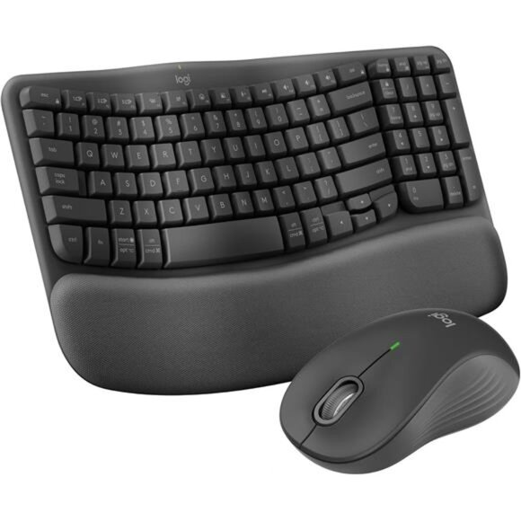 Logitech Wave Keys MK670 Combo, Wireless Ergonomic Keyboard, Signature M550 L - Picture 1 of 7